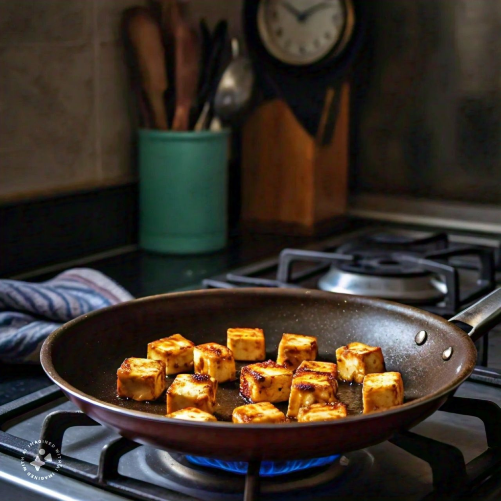 cooking paneer