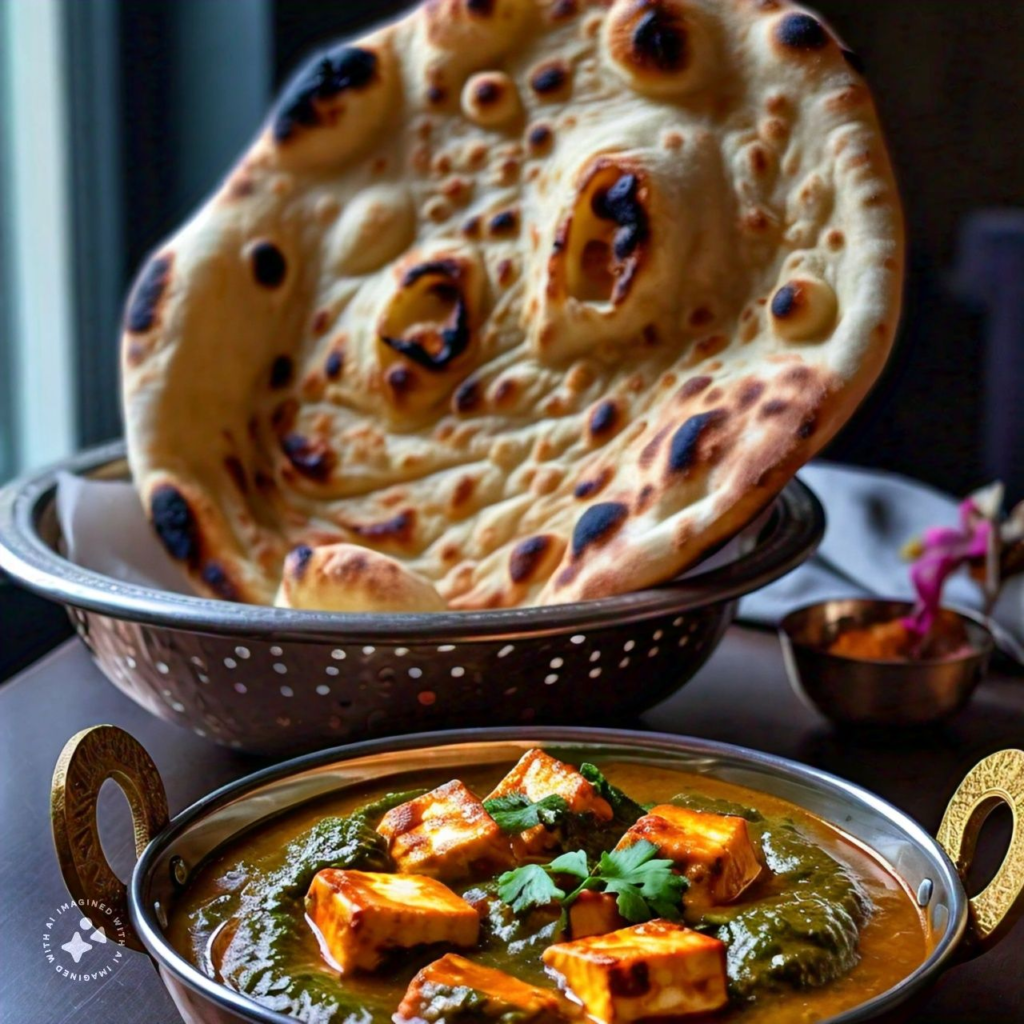  serving spicy palak paneer