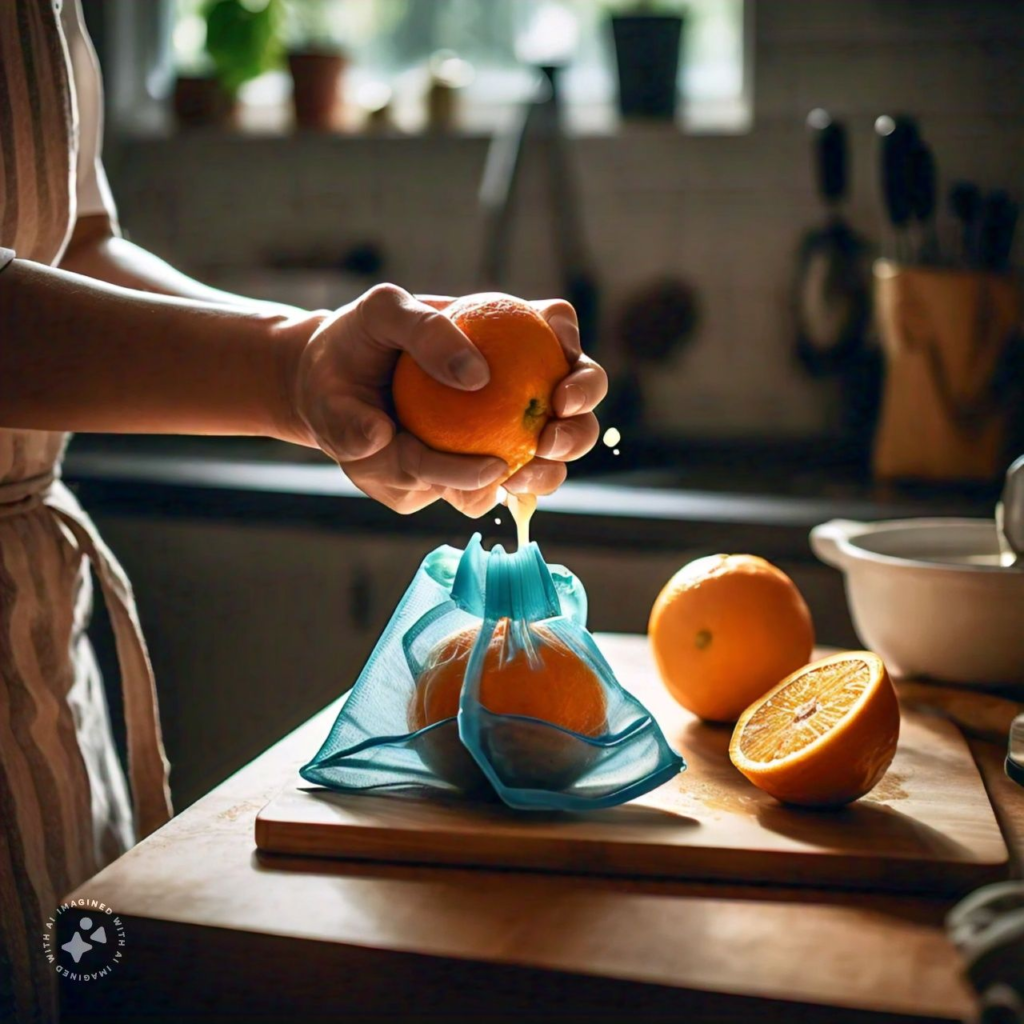 preparing orange juice