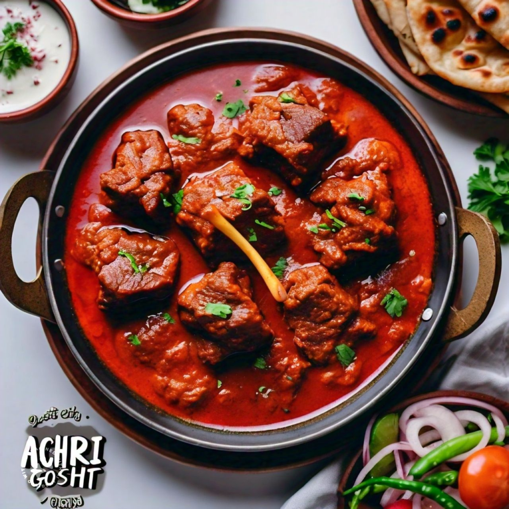 Delicious achari gosht