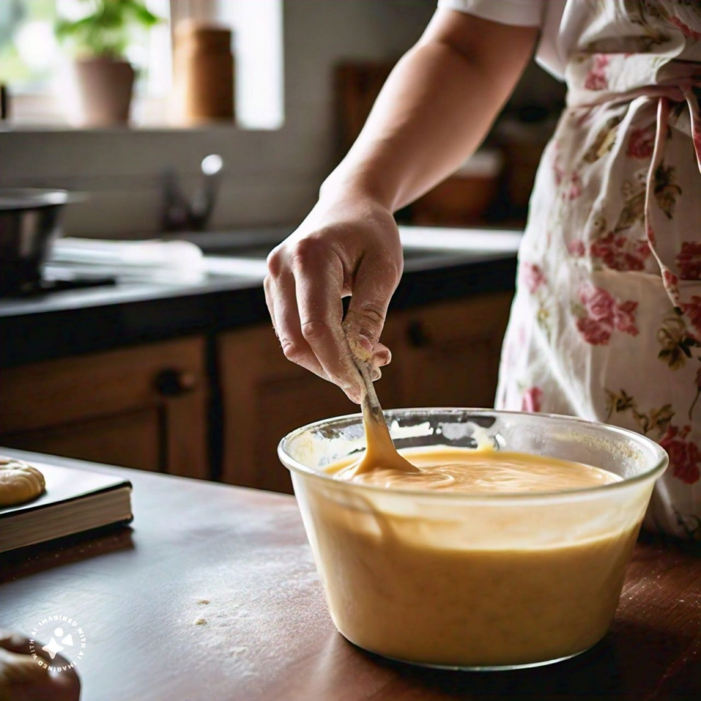 making thin batter for spiral