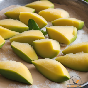 salting the mangoes