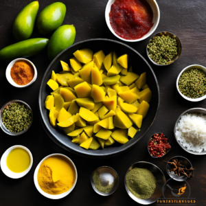 mixing all the spices