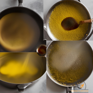heating up the mustard oil
