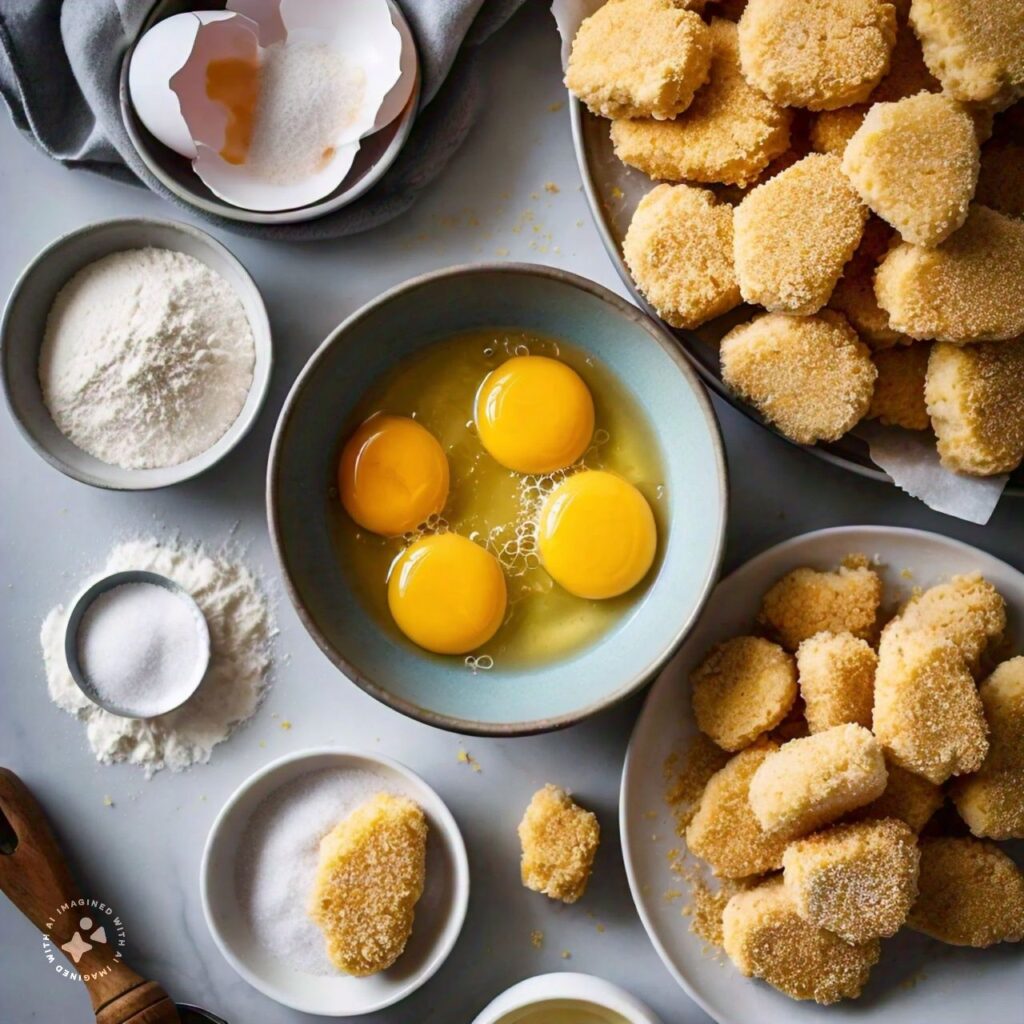 Ingredients required for coating chicken nuggets