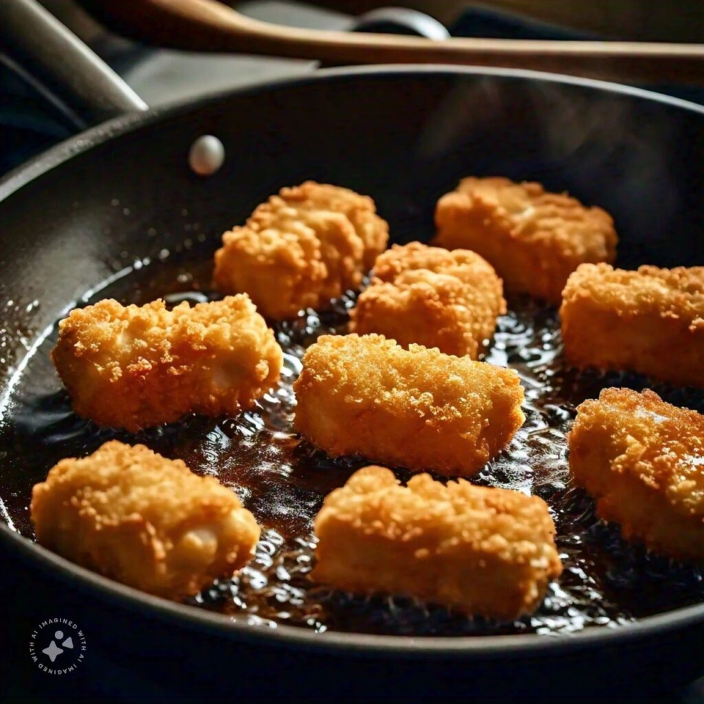 frying chicken nuggets