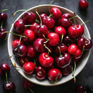 fresh cherries for juice