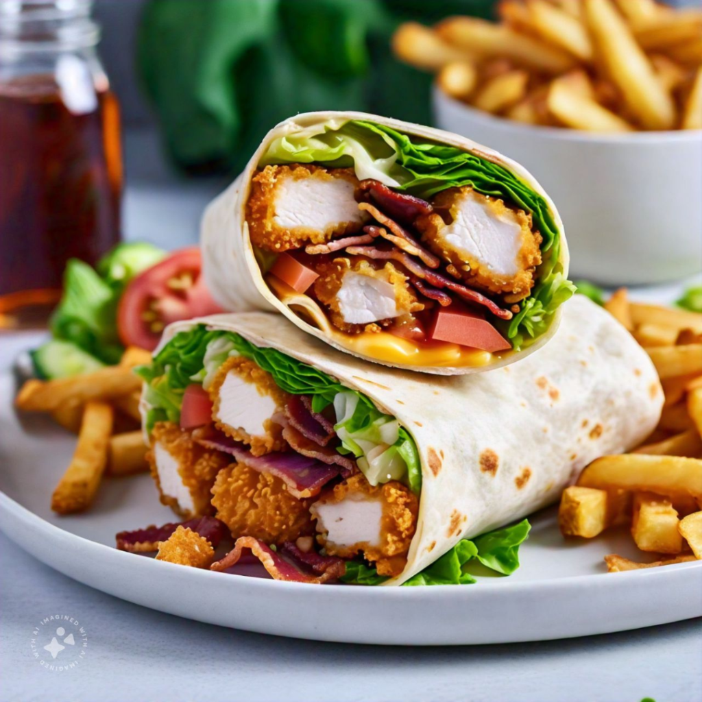 crispy arbys chicken club wrap