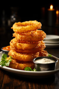 Alexa Onion rings ready to serve