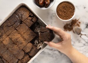 cooling brownies after baking