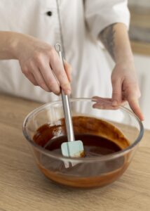 batter prepared for brownies