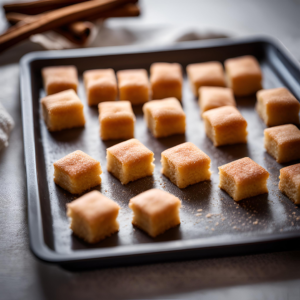 coayed biscuits with sugar cinnamon before baking