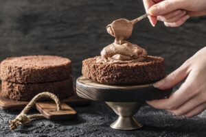 baked chocolate cake