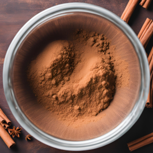 mixing the cinnamon and sugar for coating