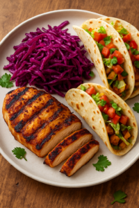 healthy and nutritious purple cabbage slaw
