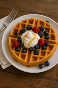 greasing the waffle iron