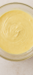 preparing the orange ganache