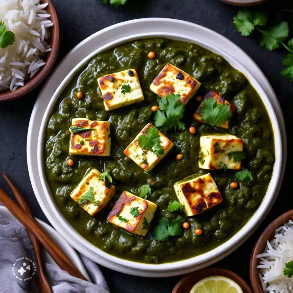 Spicy palak paneetr